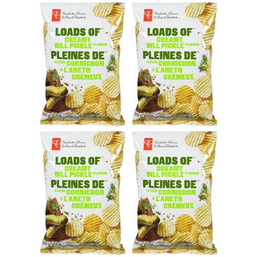 Presidents Choice Creamy Dill Pickle Rippled pack of 4