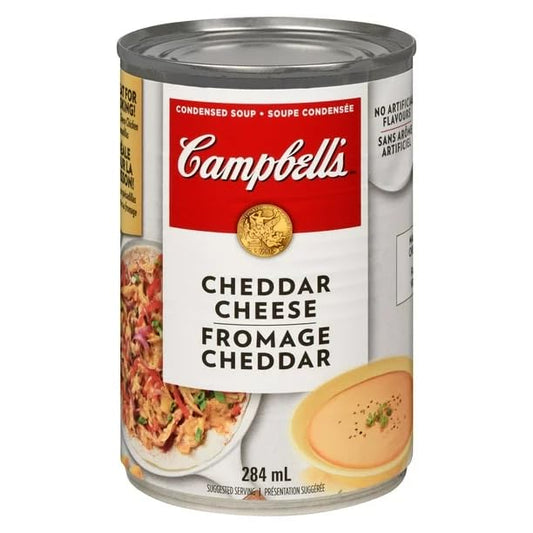 Campbell's Condensed Soup Cheddar Cheese - Made with Real Cheddar Cheese, 284 mL/9.6 fl. oz (Shipped from Canada)