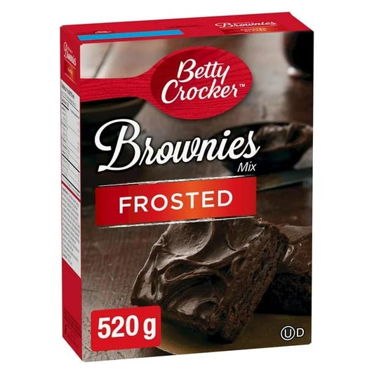 Betty Crocker Frosted Brownies Mix, Frosting Included in Box, 550g/19.4 oz (Shipped from Canada)