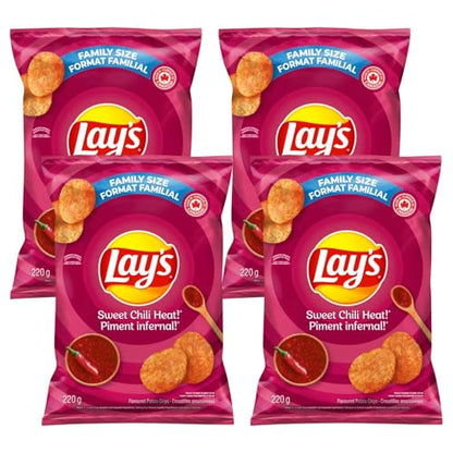 Lay's Sweet Chili Heat Potato Chips, 220g/7.8 oz (Shipped from Canada)