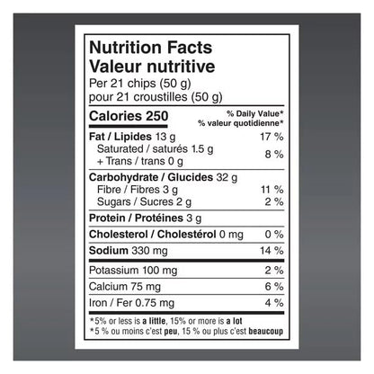 Doritos Sweet Tangy BBQ Tortilla Chip nutrition facts