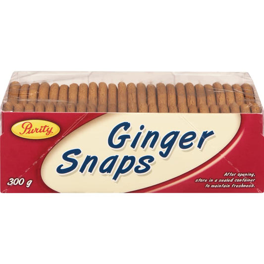 Purity Ginger Snap Cookies, 300g/10.5oz (Shipped from Canada)