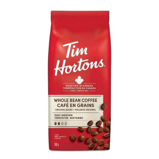 Tim Hortons Whole Bean Original Blend Coffee 300g/10.6ozoz (Shipped from Canada)