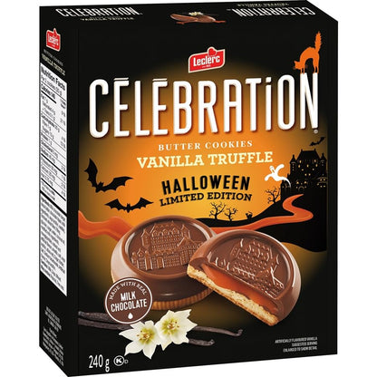 Leclerc Butter Cookies Vanilla Truffle Halloween Limited Edition, 240g/8.4oz (Shipped from Canada)