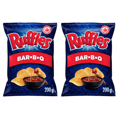 Ruffles Barbecue Potato Chips pack of 2