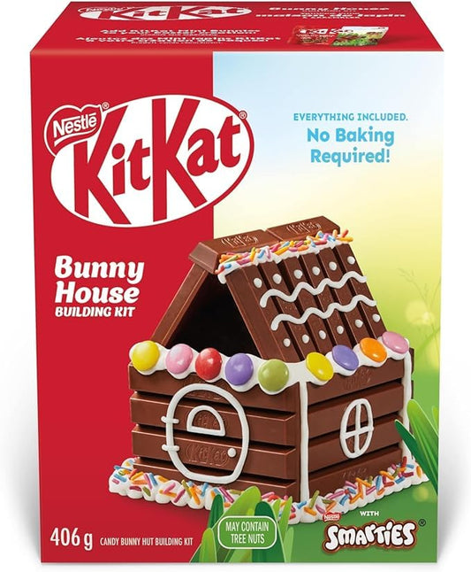 KitKat Bunny House Building Kit - No Baking Required, 406g/14.3 oz (Shipped from Canada)