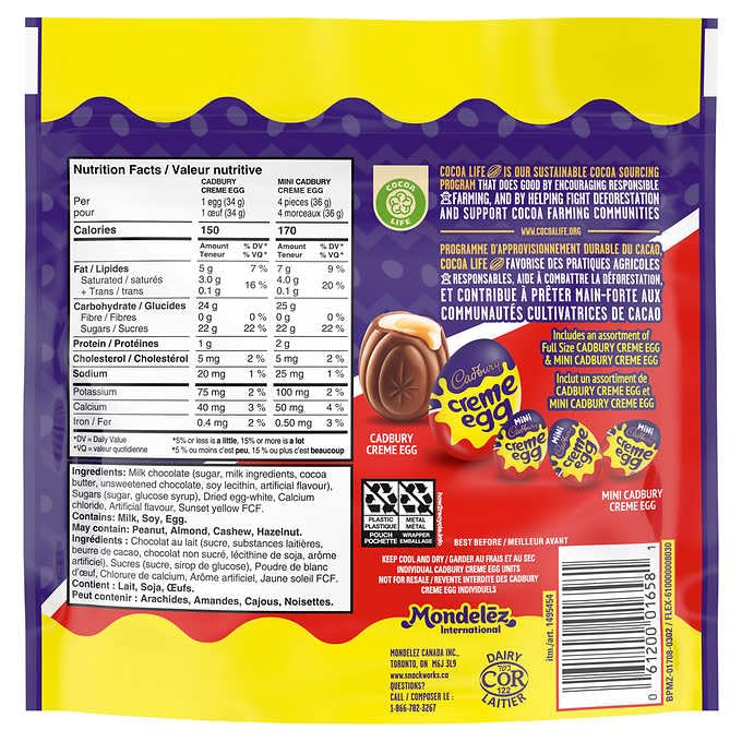Cadbury Creme Egg Variety Pack, 500g/24.7 oz (Shipped from Canada)