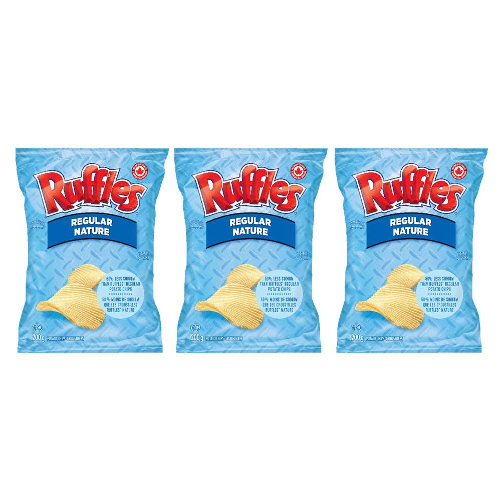 Ruffles Regular Lightly Salted pack of 3
