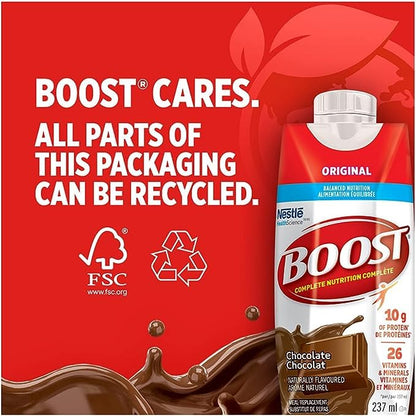 Boost Original Vanilla Meal Replacement Drink, 6 x 237ml/8 fl. oz. (Shipped from Canada)
