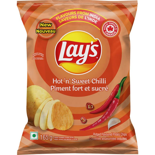Lays Sweet Chilli Ridged Potato Chips Single pack