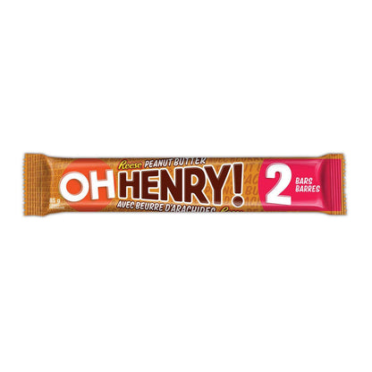OH HENRY! Reese Peanut Butter Chocolate KING SIZE Candy Bars Multipack, 24 X 85g, 2kg/70oz (Shipped from Canada)