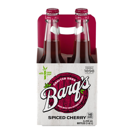 Barq's Crafted Spiced Cherry Glass Bottles 355ml/12 fl. oz (Shipped from Canada)