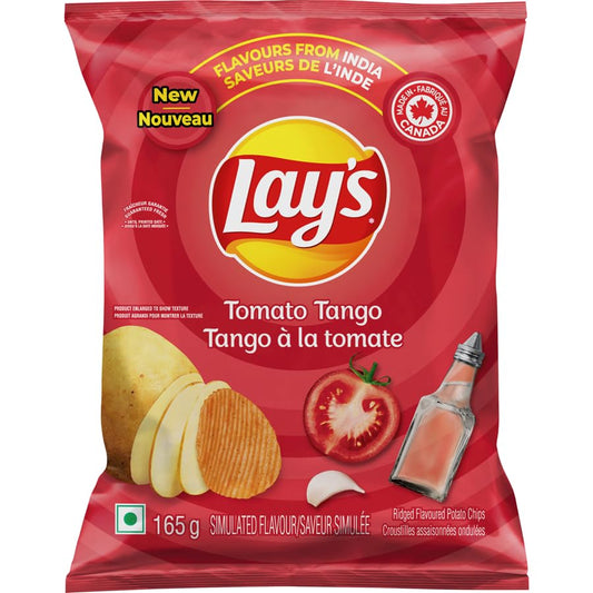 Lays Flavours from India Tomato Tango Ridged Potato Chips Single pack