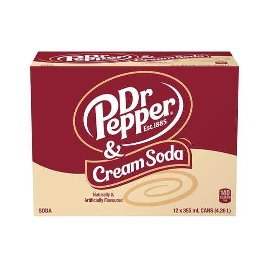 Dr Pepper Cream Soda  355mL/11.53oz (Shipped from Canada)