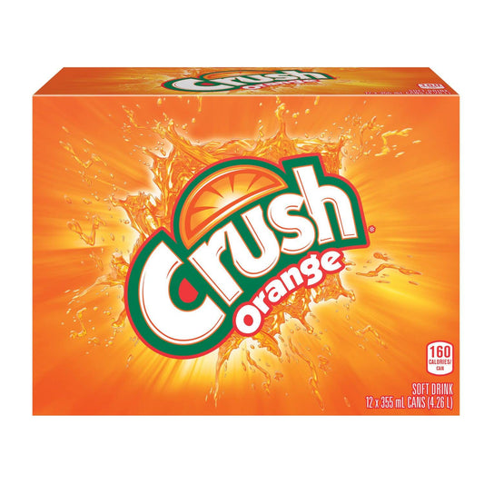 Crush Orange Soda Cans (12x355ml) Shipped from Canada