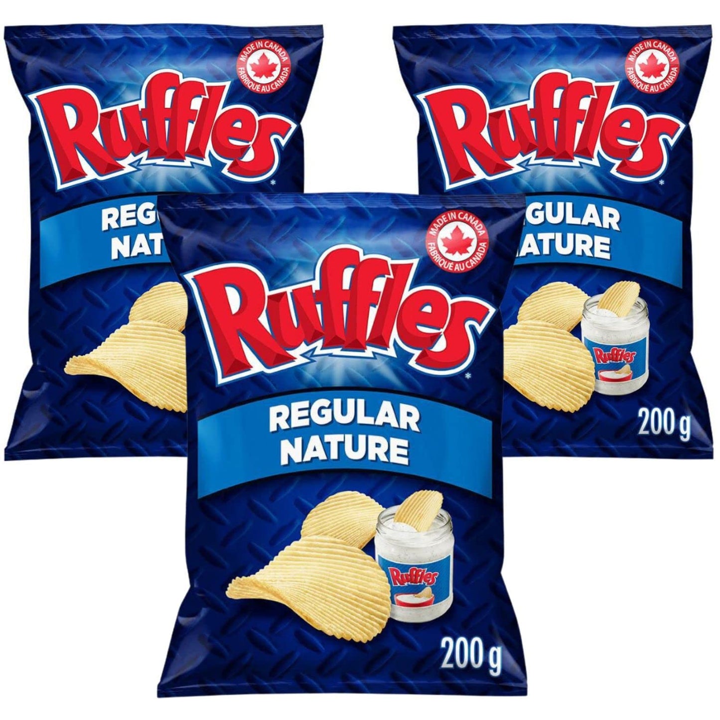 Ruffles Regular Potato Chips pack of 3