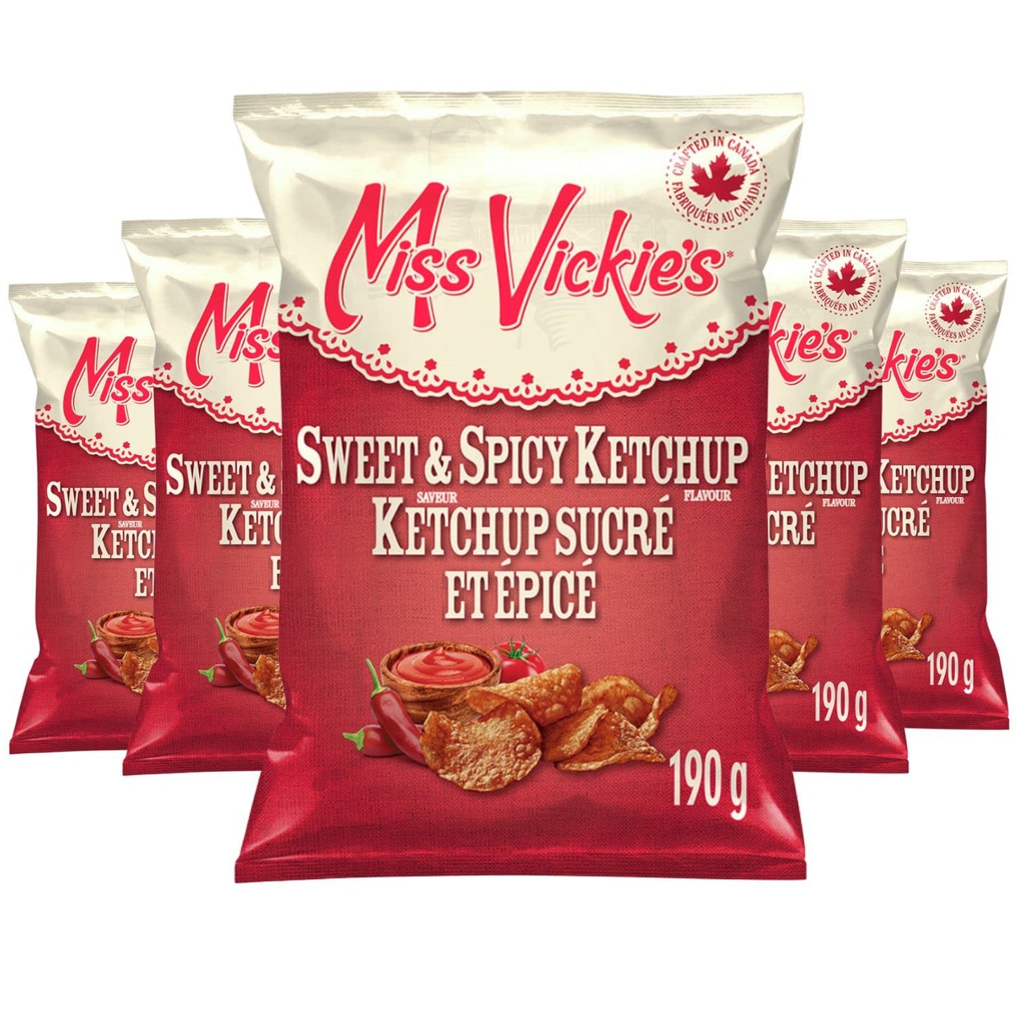 Miss Vickies Sweet Spicy Ketchup Chips pack of 5