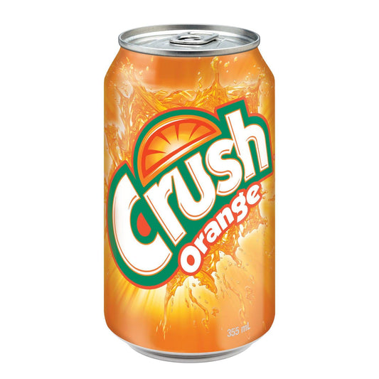Crush Orange Soda Cans 355ml/11.53oz (Shipped from Canada)