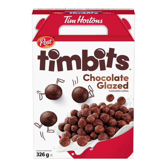Tim Hortons Timbits Chocolate Glazed Cereal 326g/11.5oz, {Imported from Canada}