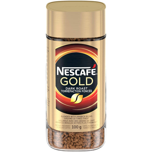 NESCAFÉ Gold Dark Roast Instant And Roast & Ground Coffee 100g/3.52oz (Shipped from Canada)