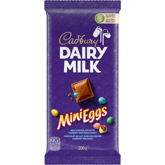 Cadbury Dairy Milk Chocolate with Mini Eggs Bar 200g/7oz (Shipped from Canada)