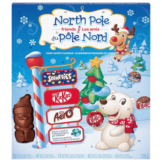 Nestlé Smarties Aero and KitKat Advent Calendar 365g/13oz (Shipped from Canada)