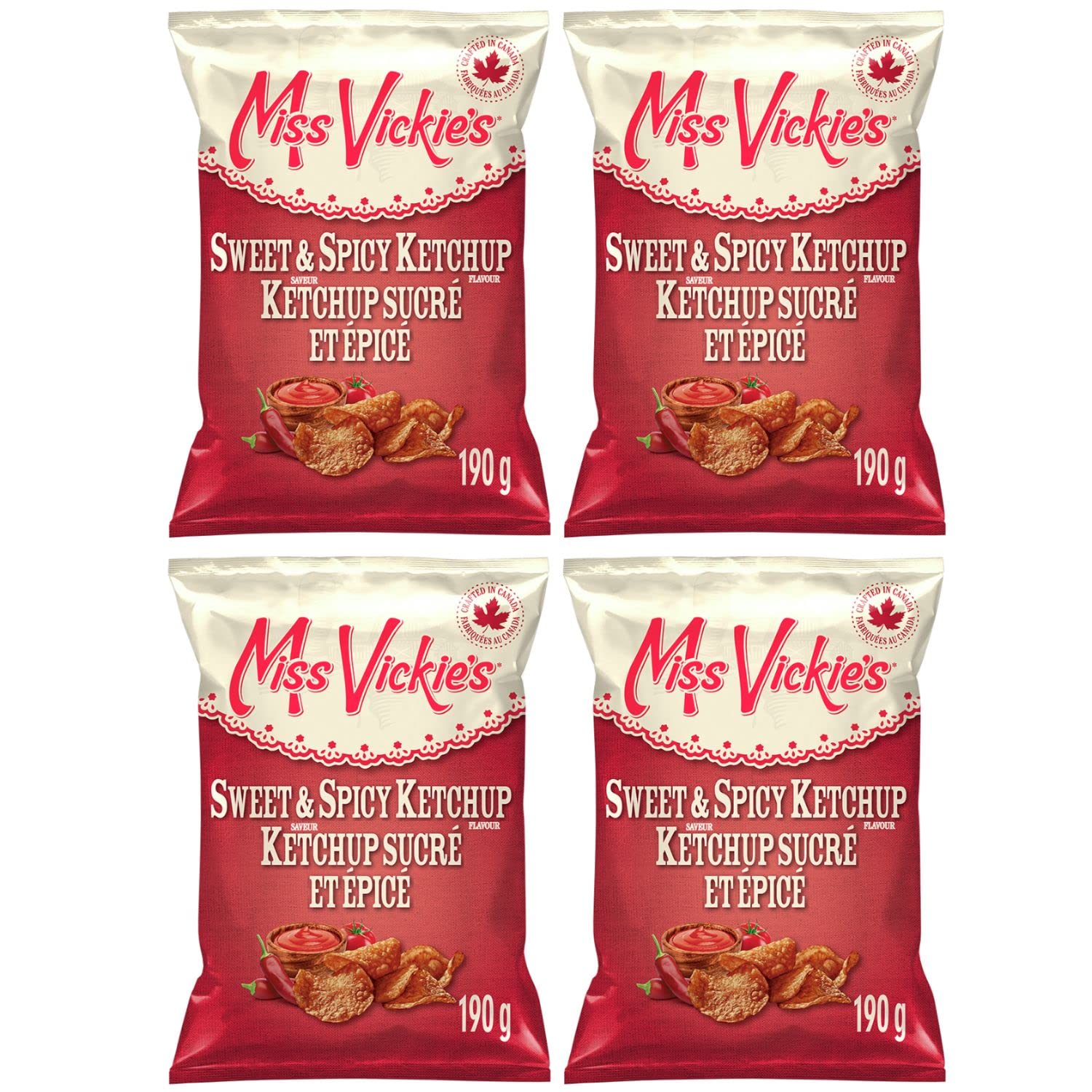 Miss Vickies Sweet Spicy Ketchup Chips pack of 4