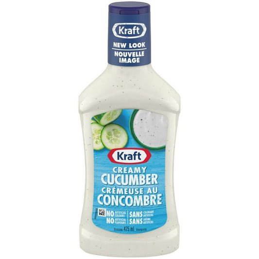 Kraft Creamy Cucumber Salad Dressing Bottle, 475ml/16oz (Shipped from Canada)
