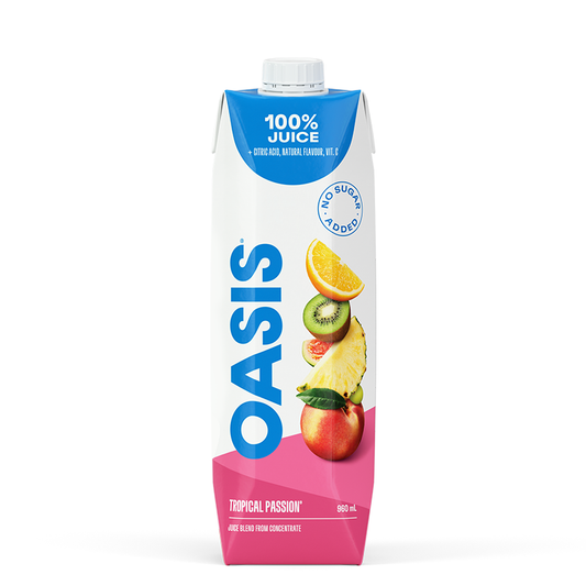 Oasis Tropical Passion Fruit Juice 960mL/32.4oz (Shipped from Canada)