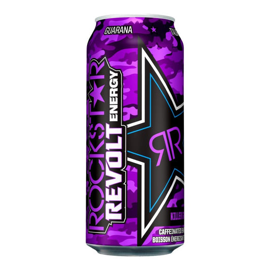 Rockstar Grape Energy Drink Revolt 473ml/15.99oz (Shipped from Canada)