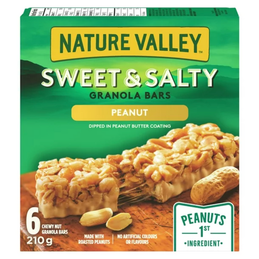 Nature Valley Sweet and Salty Peanut Chewy Dipped Granola Bars 210g/7.4oz (Shipped from Canada)