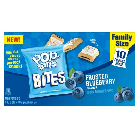 Pop Tarts Bites Blueberry Mini Pastries, 400g/14.1oz (Shipped from Canada)
