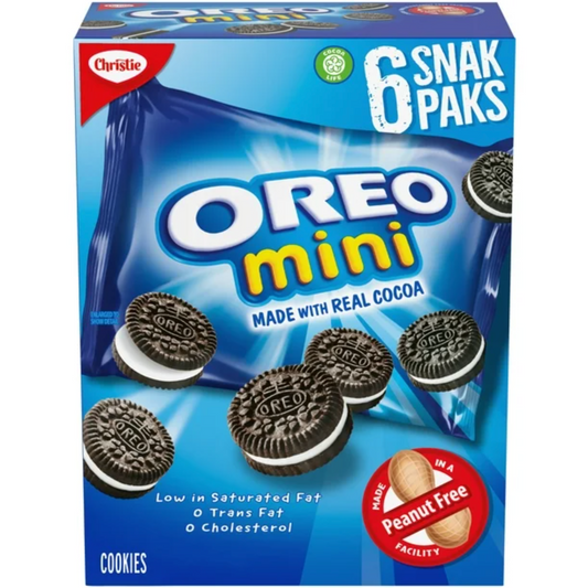 Oreo Mini Sandwich Cookies 6 Individual Packets 180g/6.3oz (Shipped from Canada)