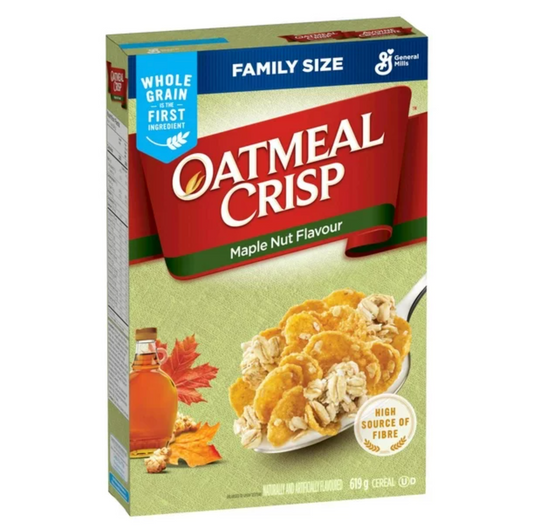 Oatmeal Crisp Maple Nut Cereal Family Size 619g/21.8oz (Shipped from Canada)
