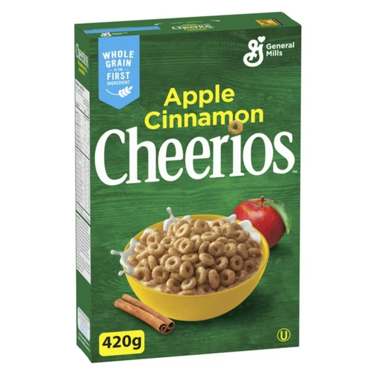 Cheerios Apple Cinnamon Cereal 420g/14.8oz (Shipped from Canada)