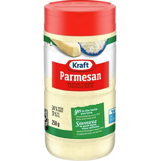 Kraft Parmesan Grated Cheese 250g/8.81oz (Shipped from Canada)