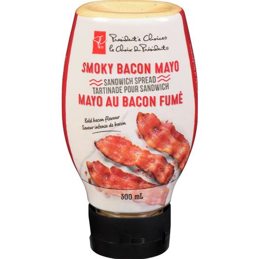 President's Choice Smoky Bacon Mayo Sandwich Spread 300ml/10.1oz (Shipped from Canada)