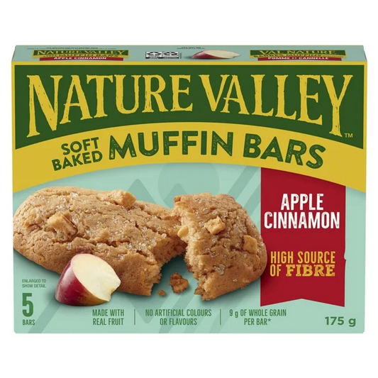 Nature Valley Soft Baked Apple Cinnamon Muffin Bars, 175g/6.1oz (Shipped from Canada)