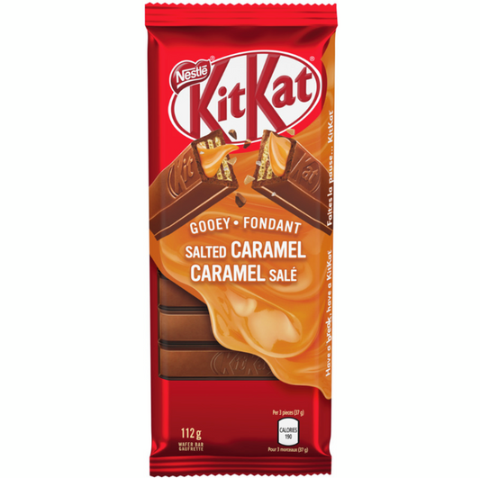 Kit Kat Gooey Salted Caramel Wafer Bar, 112g/3.9oz (Shipped from Canada)