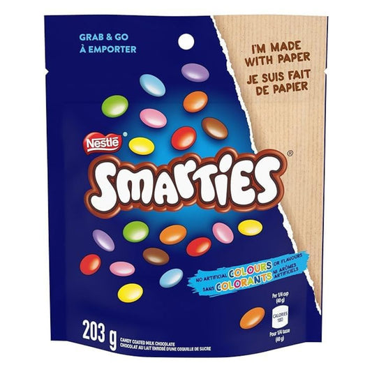 Nestle Smarties Milk Chocolate Candy, 203g/7.2oz (Shipped from Canada)