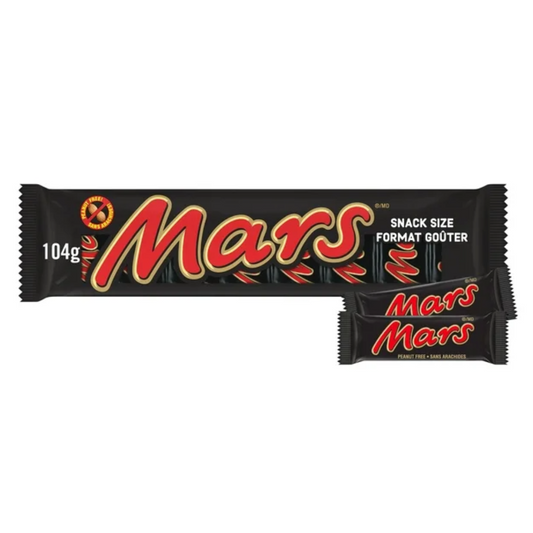 Mars Snack Size Minis 8ct 104g/3.6oz (Shipped from Canada)