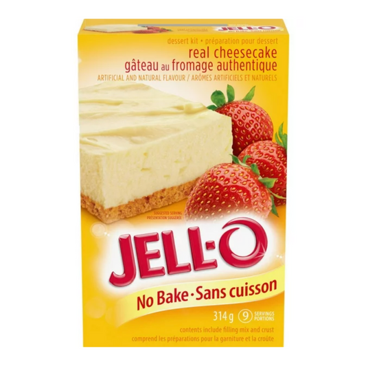 Jell-O No Bake Classic Cheesecake Dessert Kit (15 minutes to make) 314g/11.07oz (Shipped from Canada)