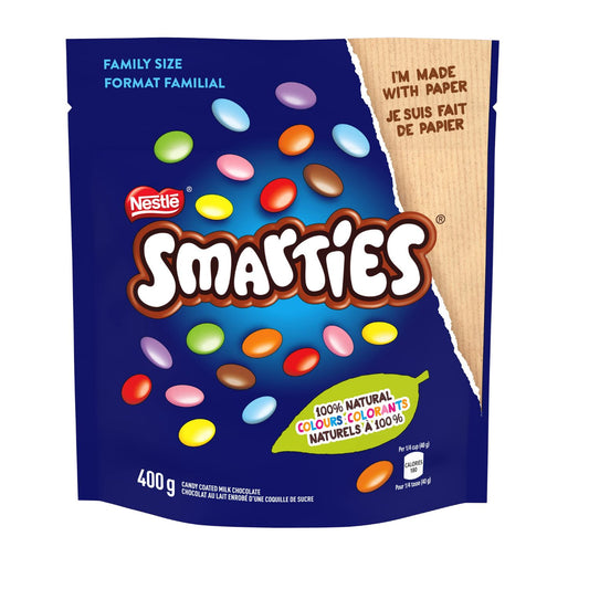 Nestle Smarties Pop'N Pour Sharing Bag, 400g/14.1oz (Shipped from Canada)