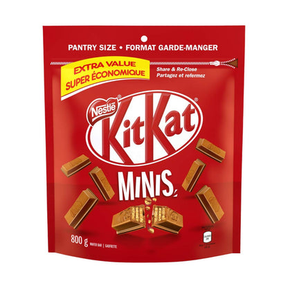 Kit Kat Minis Chocolate Wafer Bar PANTRY SIZE, 800g/28oz (Shipped from Canada)
