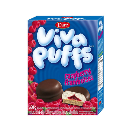 Dare Viva Puffs Raspberry Chocolate Covered Marshmallow