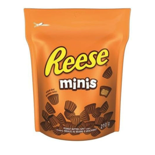 Reese Minis Peanut Butter Cups Candy, 210g/7.4 oz (Shipped from Canada)