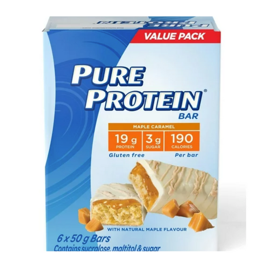 Pure Protein Maple Caramel 6 X 50g Bars, 300g/10.5oz (Shipped from Canada)
