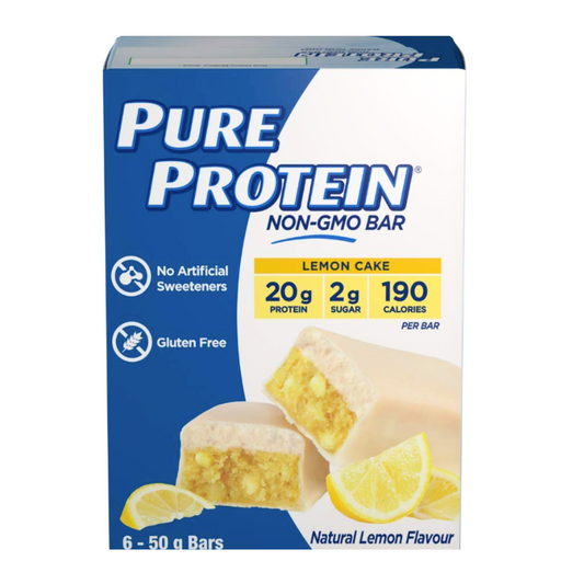 Pure Protein Lemon Cake 6 X 50g Bars, 300g/10.5oz (Shipped from Canada)