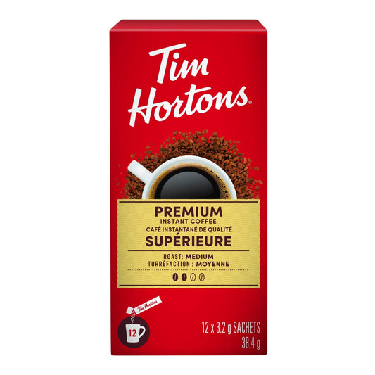 Tim Hortons Premium Instant Medium Coffee 38.4g/1.35oz (Shipped from Canada)