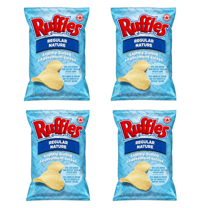 Ruffles Regular Lightly Salted pack of 4